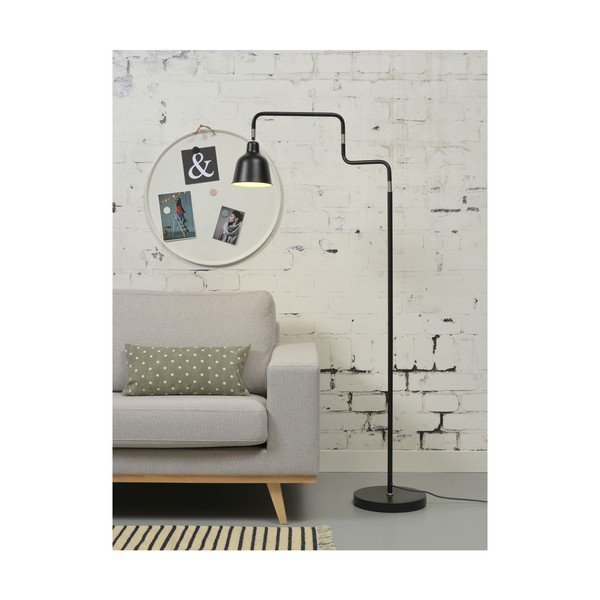 Lampada da terra nera con paralume in metallo (altezza 150 cm) London - it's about RoMi-image-1