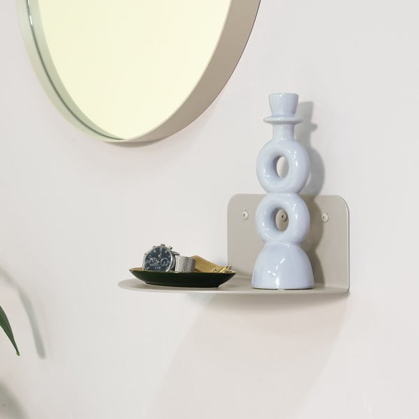 Mensola grigio tortora in metallo 30 cm Flex – Spinder Design-image-1