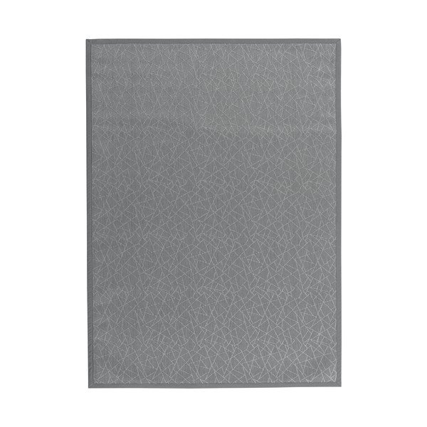 Tappeto in PVC grigio chiaro 180x250 cm Geo Silver - Casa Selección