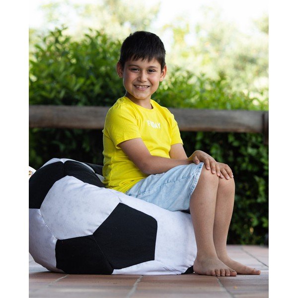 Borsa per bambini in bianco e nero Football - Floriane Garden-image-2