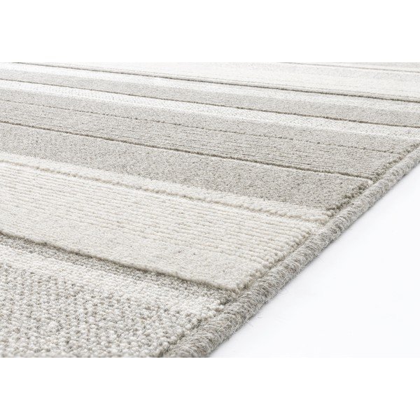 Tappeto in lana grigio chiaro 160x230 cm Panama - Agnella-image-2