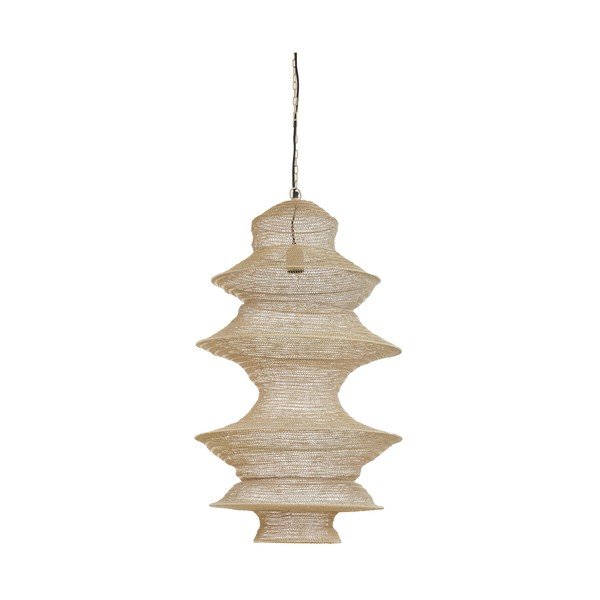Lampadario beige in metallo Nakisha – Light & Living