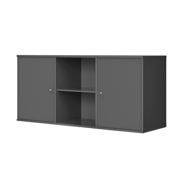 Cassettiera bassa antracite a sospensione 133x61 cm Mistral - Hammel Furniture-image-1