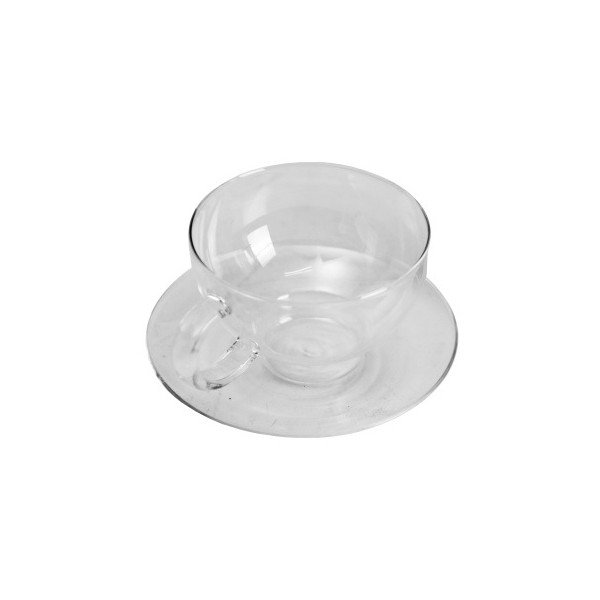 Tazza in vetro con piattino Classo - Antic Line