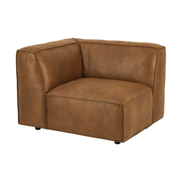 Modulo divano marrone cognac (angolo sinistro) Fairfield Kentucky - Bonami Selection-image-3