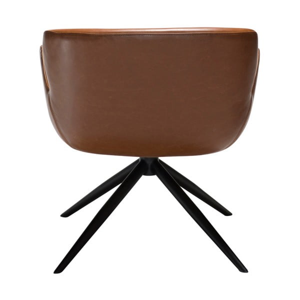 Poltrona in similpelle marrone chiaro Gaia - DAN-FORM Denmark-image-1