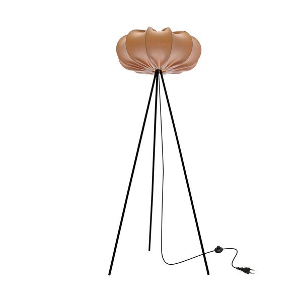 Lampada da terra beige con paralume in tessuto (altezza totale 147 cm) Cafee – Candellux Lighting-image-2