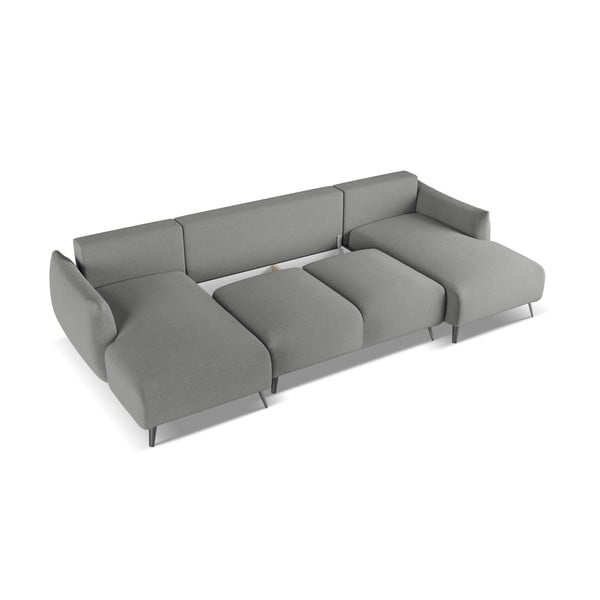 Divano angolare grigio chiaro Malie – Makamii-image-3