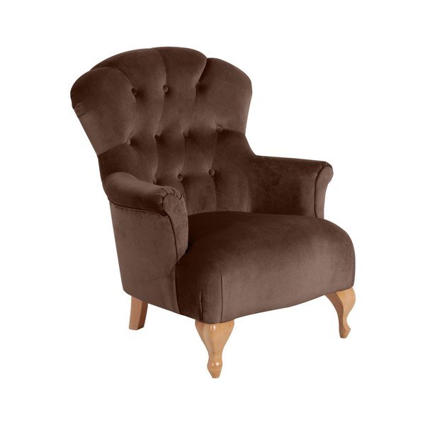 Poltrona marrone Camilla Velor - Max Winzer