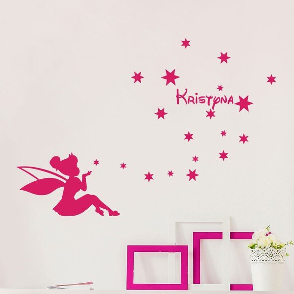 Adesivo da parete con il nome Blowing The Stars (soffiare le stelle) - Ambiance-image-2