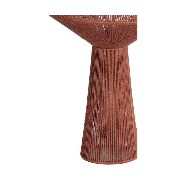 Lampada da tavolo rossa con paralume in juta (altezza 47 cm) Fugia - Light & Living-image-3
