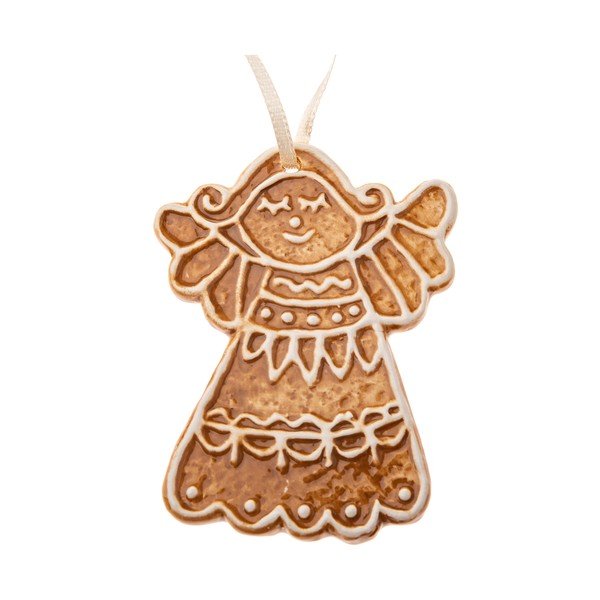Decorazione per albero di natale in ceramica 10 cm Gingerbread Angel – Dakls