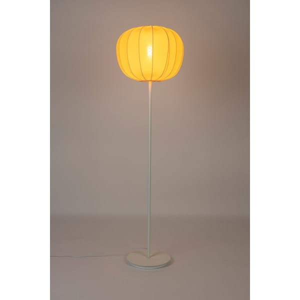 Lampada da terra bianca con paralume in tessuto (altezza 160 cm) Shem - White Label-image-1