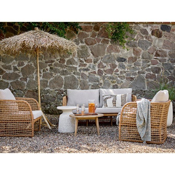 Ombrello in colore naturale ø 160 cm Noia - Bloomingville-image-4