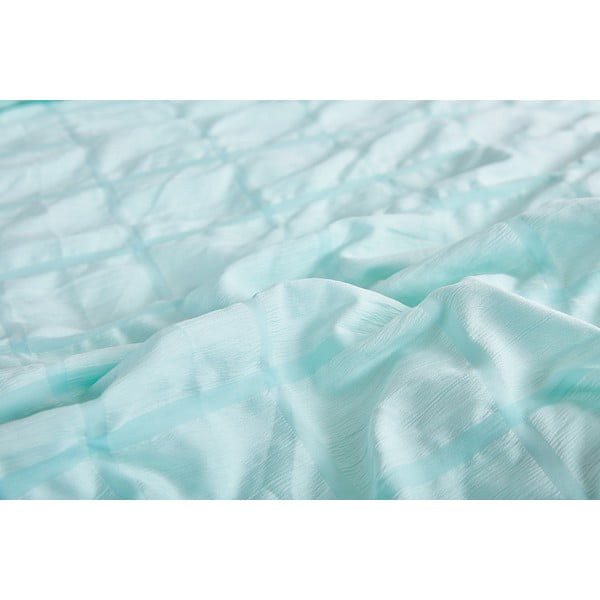 Biancheria da letto color menta in crêpe per letto singolo 140x200 cm Naomi – My House-image-3