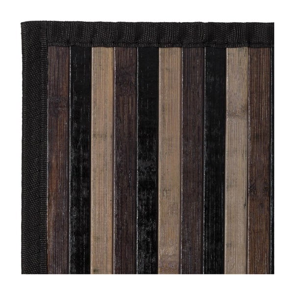 Tappeto in bambù grigio 60x90 cm - Casa Selección-image-1