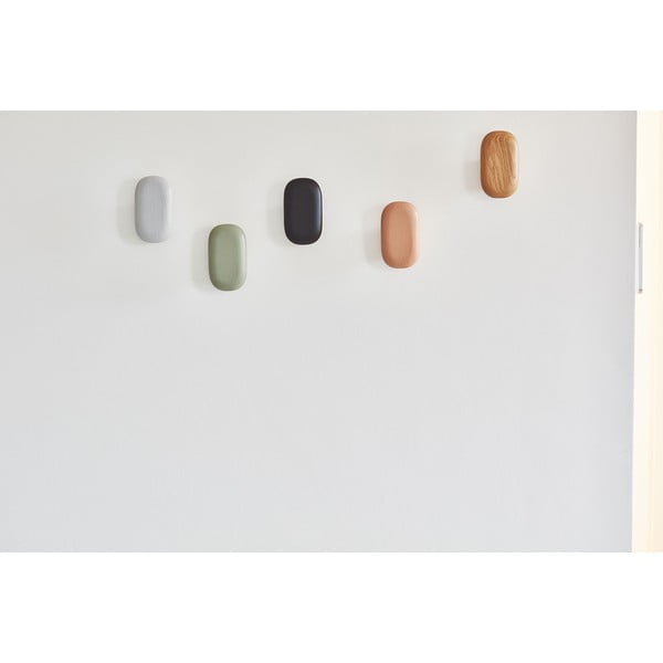 Gancio da parete in rovere nero Gemma Oak Black - MiaCara-image-4