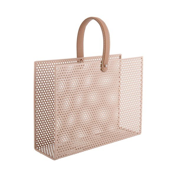 Portariviste in metallo marrone sabbia Perky Perky Mesh - PT LIVING-image-1