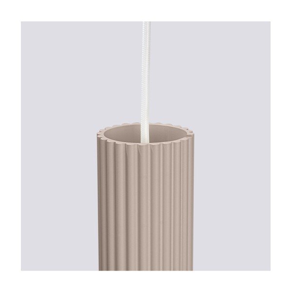 Lampadario grigio tortora in metallo Gleam – Sollux-image-4