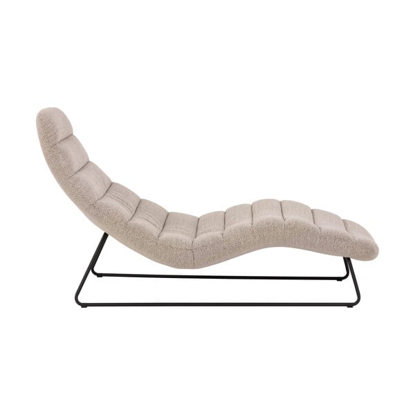 Lettino in bouclé beige Chaplin - Actona-image-2