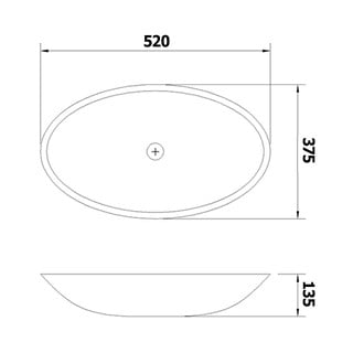 Lavabo in vetro 52x37,5 cm Pure – Sapho