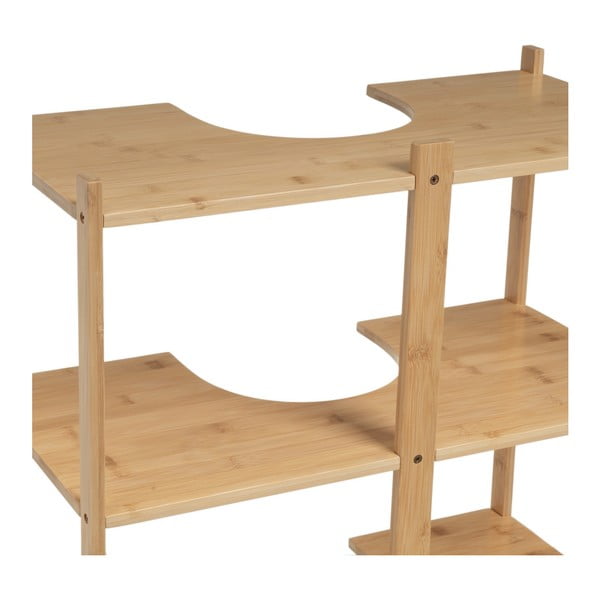 Mobile in bambù sotto il lavabo in colore naturale 60x60 cm - Casa Selección-image-2