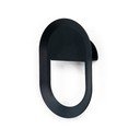 Gancio da parete nero in acciaio Coucou – Spinder Design