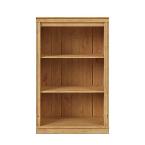 Libreria colore naturale chiaro in pino massiccio 74x118x35 cm Anita – Støraa