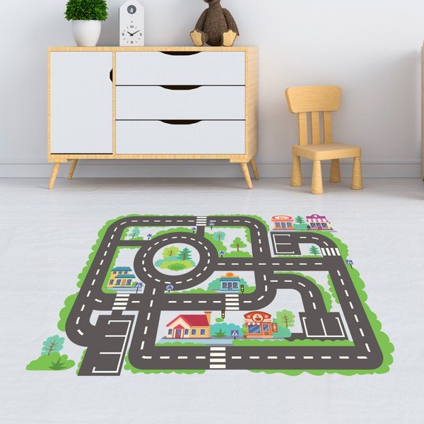 Adesivo per pavimenti in vinile per bambini Viaggio - Ambiance-image-3
