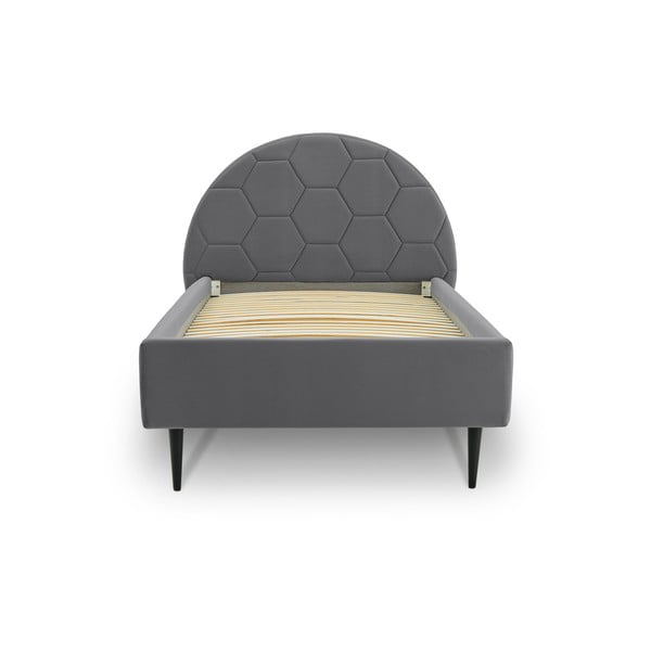 Letto grigio per bambini con contenitore 120x200 cm Mercury - Scandic-image-3