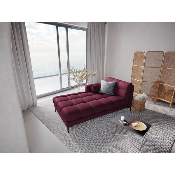 Sedia a sdraio rosso scuro, angolo sinistro Bali - Cosmopolitan Design-image-4