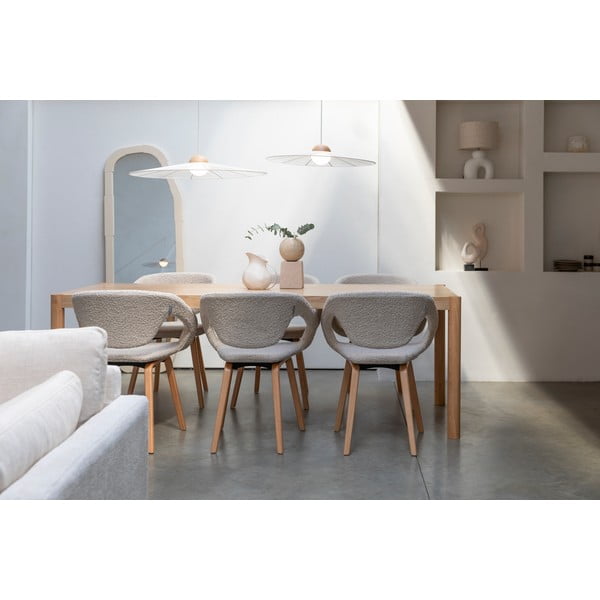 Lampadario bianco con intensità regolabile ø 65 cm Belle – Zuiver-image-2