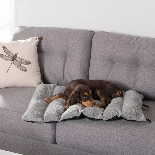 Coperta nera per cani con agnello 50x80 cm - Love Story-image-1