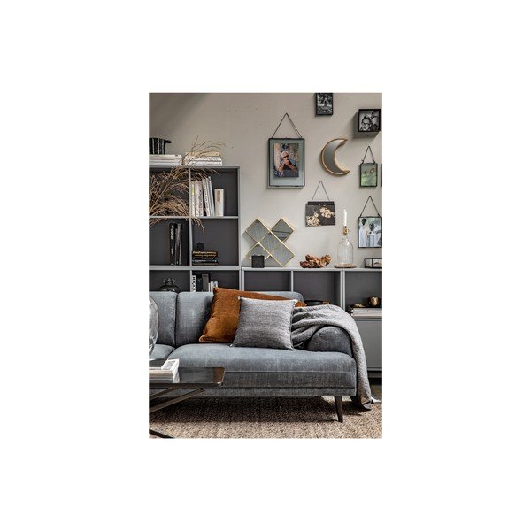 Libreria modulare in legno di pino grigio 81x81 cm Vt - vtwonen-image-1