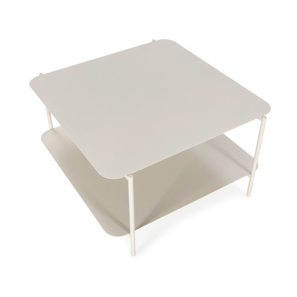 Tavolino da salotto color crema in metallo 70x73 cm Beatrix – MOME-image-4