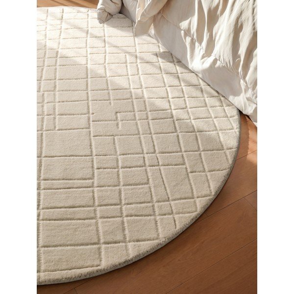 Tappeto rotondo color crema in lana ø 160 cm Kenso – Villeroy&Boch-image-2