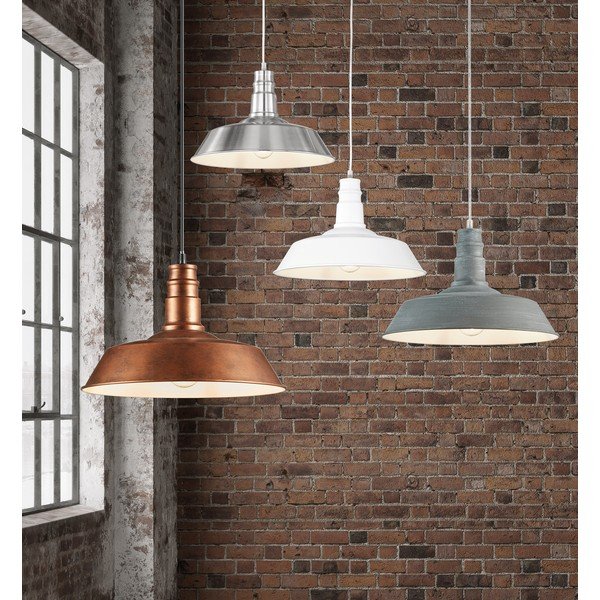 Lampadario color rame in metallo con paralume in metallo ø 36 cm Will – Reality-image-2