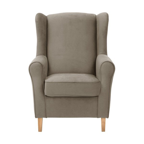 Poltrona in velluto marrone Lorris - Max Winzer-image-2