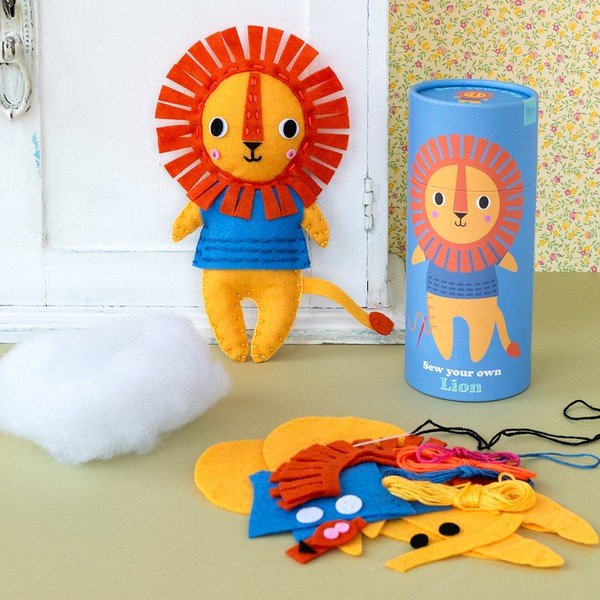 Giocattolo creativo Sew Your Own Lion – Rex London-image-1