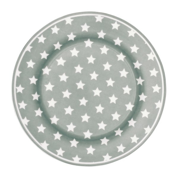 Piatto Star Grey, 20,5 cm - Green Gate