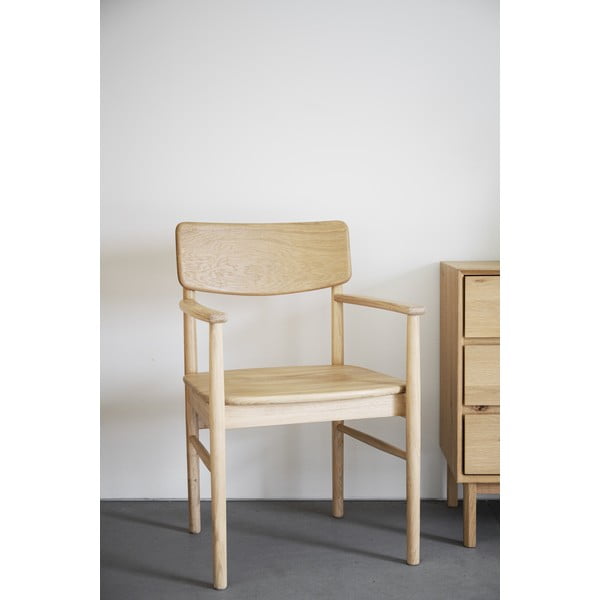 Set di sedie da pranzo color naturale in rovere 2 pz Maidstone - Rowico-image-1