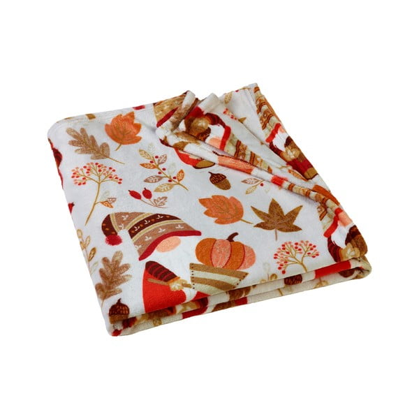 Coperta arancione e marrone in micropile 130x170 cm Woodland Gonks – Catherine Lansfield