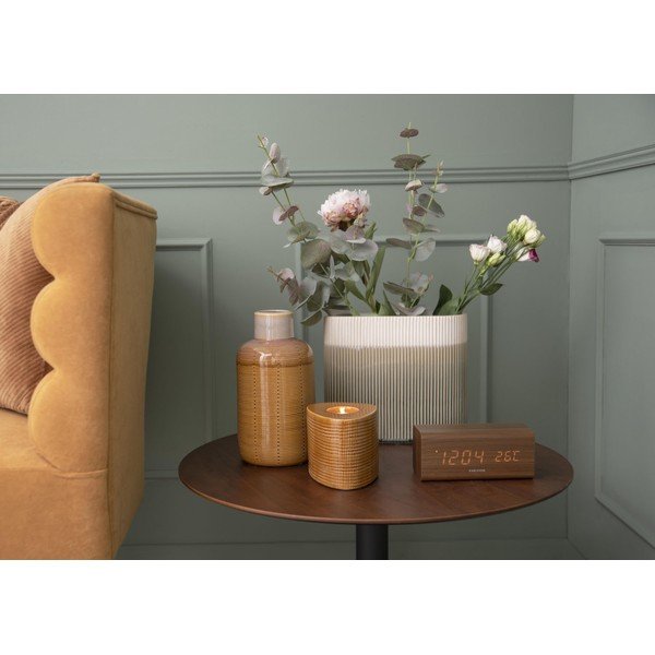 Vaso in ceramica arancione Bottle - PT LIVING-image-1