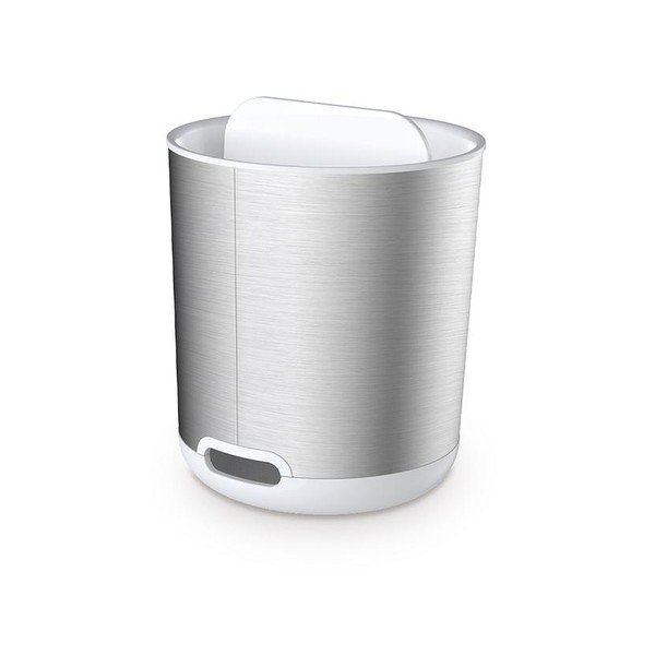 Portaspazzolino argentato in acciaio inox Duo Steel – Joseph Joseph-image-3