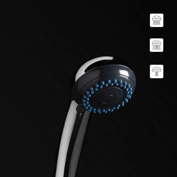 Soffione con tubo flessibile ø 7 cm Hydro - douceur d'intérieur-image-4