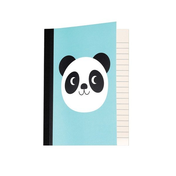 Set di 2 quaderni a righe con stampa panda Miko The Panda Miko the Panda - Rex London-image-1