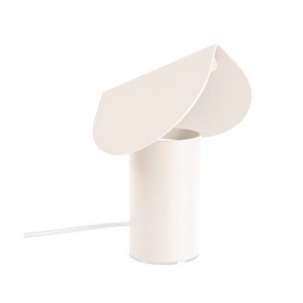Lampada da tavolo LED beige in alluminio (altezza totale 15 cm) BISCUIT – Thoro