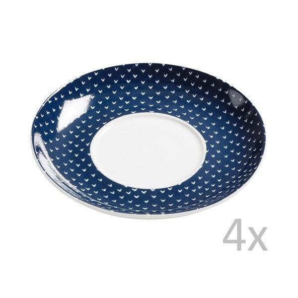 Sada 4 podšálků Maxwell & Williams Indigo Arrow