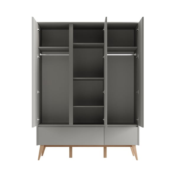 Armadio grigio per bambini 149x52,5 cm Swing - Pinio-image-3