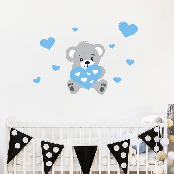 Adesivo murale Teddy Blue - Ambiance-image-1